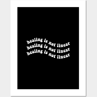 Healing is Not Linear Posters and Art